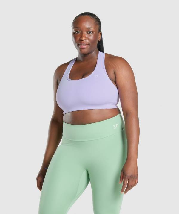 Damske Športové Podprsenky Gymshark Essential Racer Back Svetlo Nachový | PN3697804